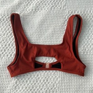 Orange under boob top